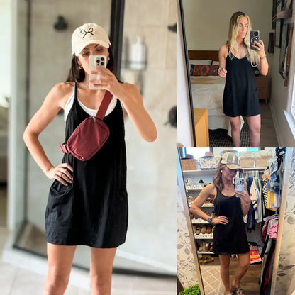 🔥10 Colors Pack – Summer Dress Special Price❤️ Mini Dress With Built-In Liner Shorts